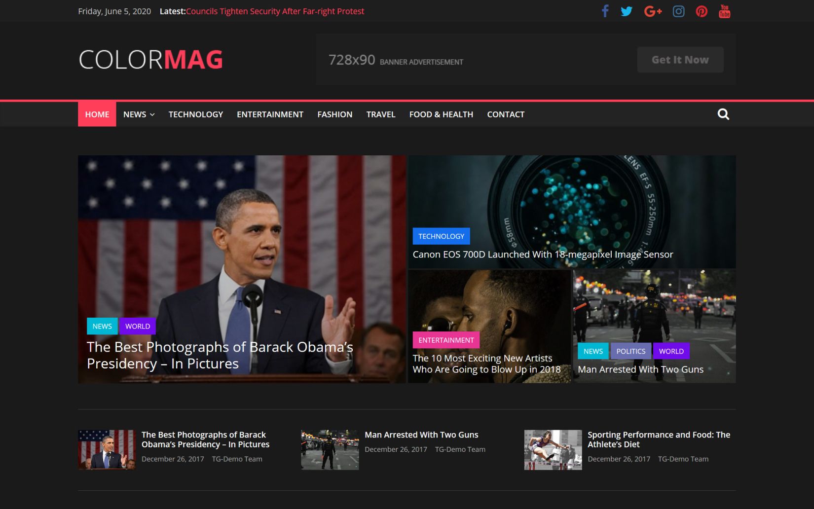 ColorMag News and Maganzine Theme