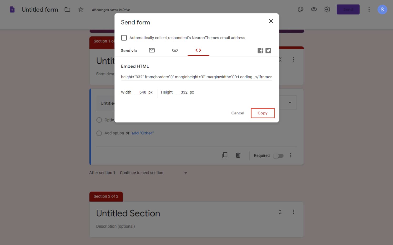 How to Add Google Form to your WordPress Website 6