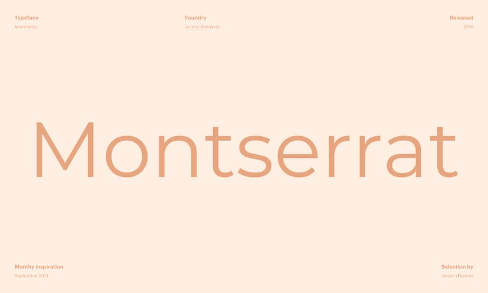 Montserrat - The best free Google fonts to download