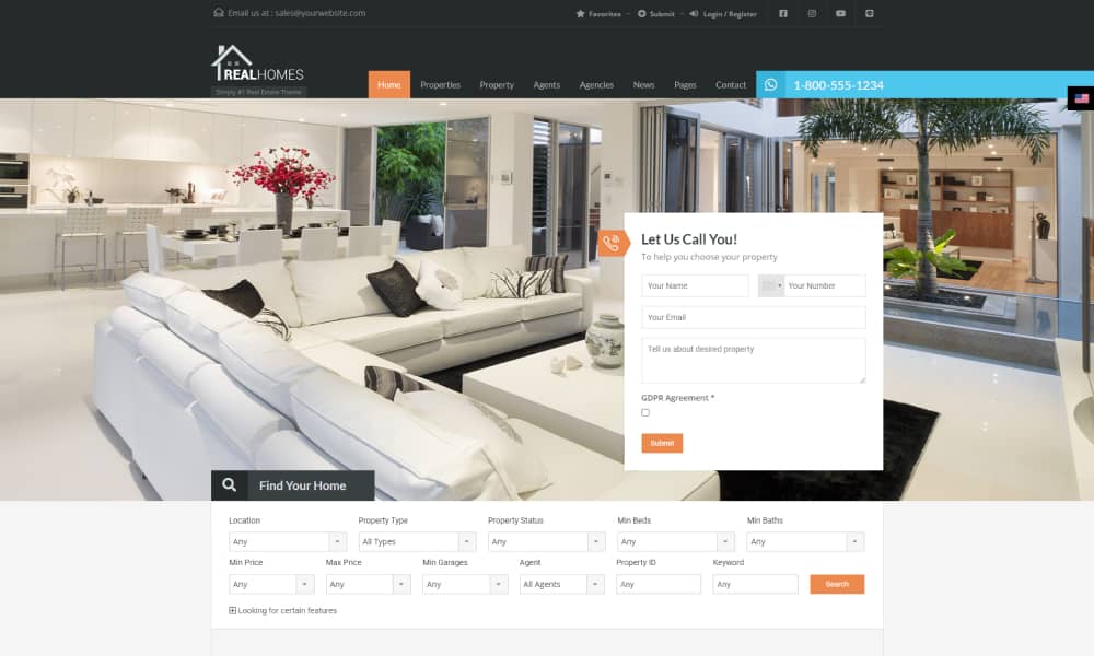RealHomes Best Responsive Real Estate WordPress themes 1