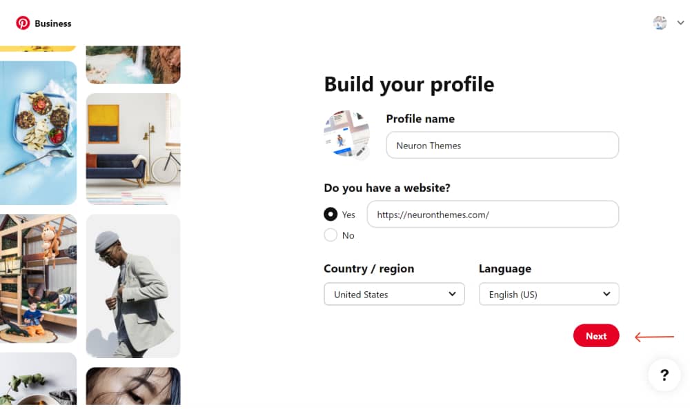 Build your profile on Pinterest - Verify your WordPress website on Pinterest
