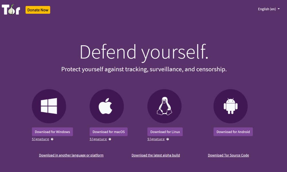 Tor - The best browsers to ensure web browser security