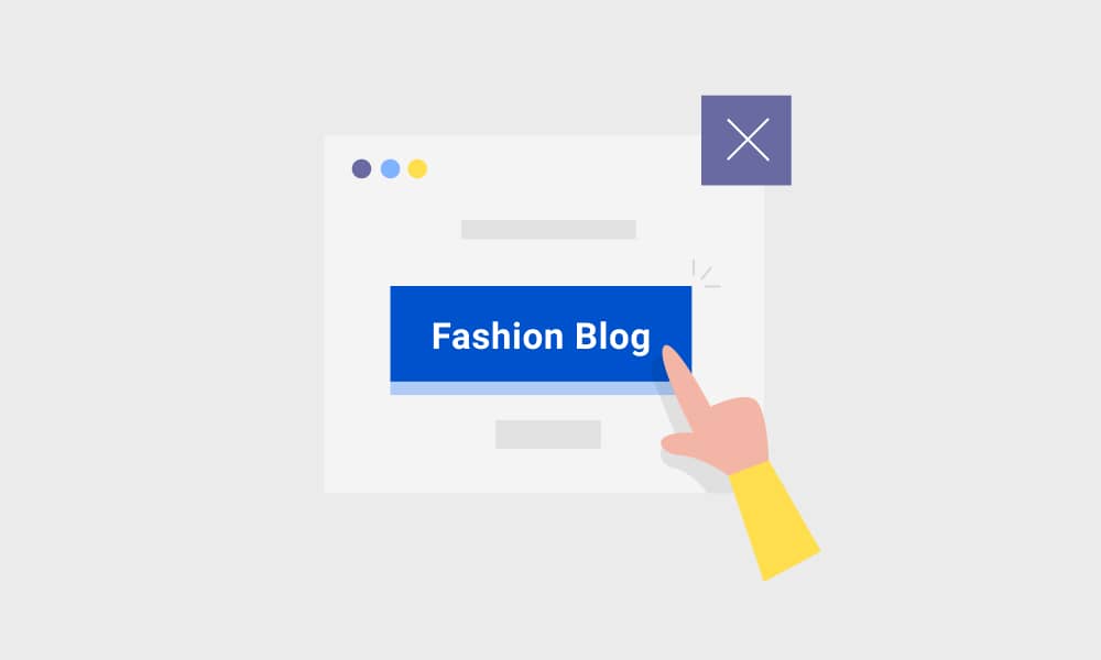 Pick a domain for your fashion blog website 1