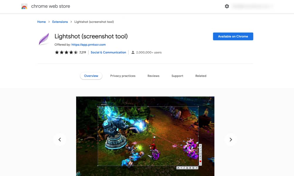 lightshot screenshoting tool